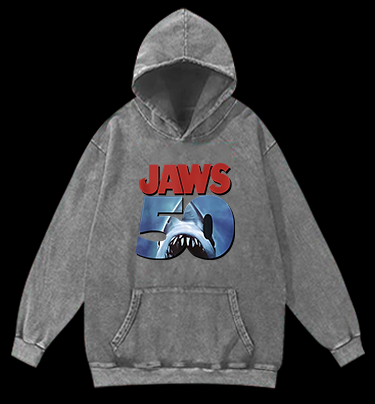 50 Years of Sharky Shenanigans Vintage Washed 100% Cotton Hoodie