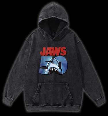 50 Years of Sharky Shenanigans Vintage Washed 100% Cotton Hoodie