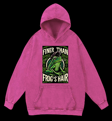 Frog's Style Vintage Washed 100% Cotton Hoodie