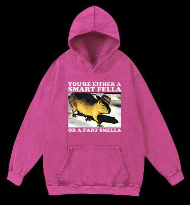 Cowboy Capybara Vintage Washed 100% Cotton Hoodie