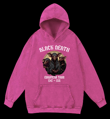 The Plague Mouse Vintage Washed 100% Cotton Hoodie