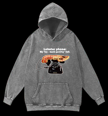 Lobster Dial Vintage Washed 100% Cotton Hoodie