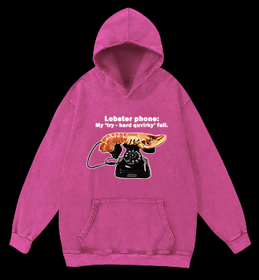 Lobster Dial Vintage Washed 100% Cotton Hoodie