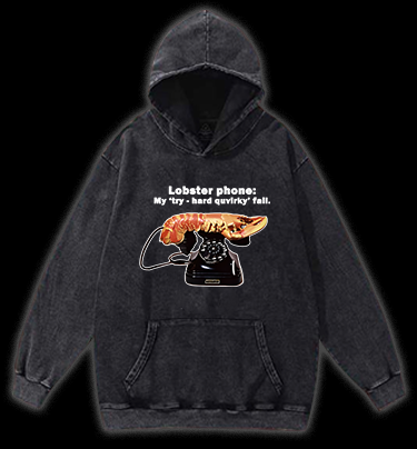 Lobster Dial Vintage Washed 100% Cotton Hoodie