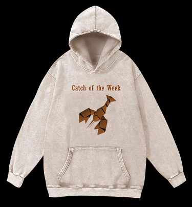 Weekly Lobster Catch Vintage Washed 100% Cotton Hoodie