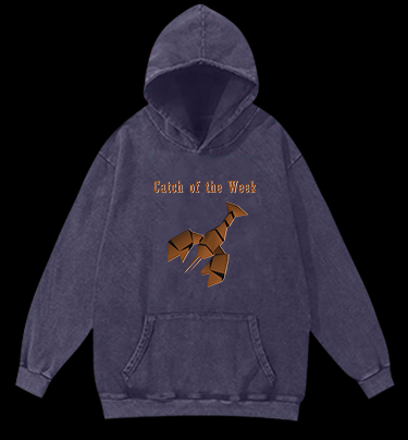 Weekly Lobster Catch Vintage Washed 100% Cotton Hoodie