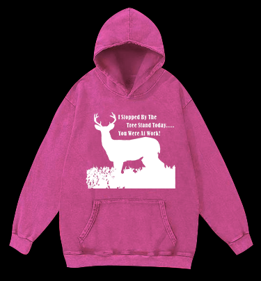 Deer: Work vs Hunt Vintage Washed 100% Cotton Hoodie