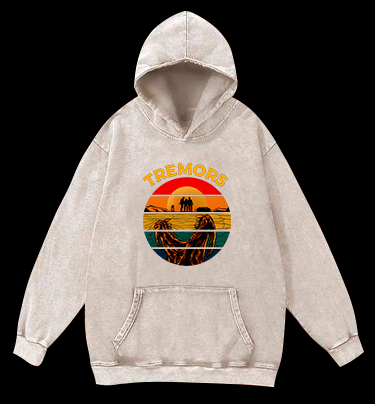 Monster Sunset Tremors Vintage Washed 100% Cotton Hoodie