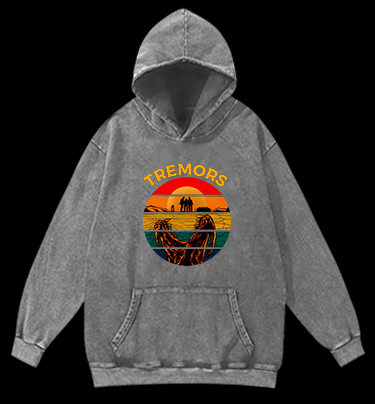 Monster Sunset Tremors Vintage Washed 100% Cotton Hoodie