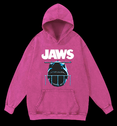 Shark in Cage Vintage Washed 100% Cotton Hoodie