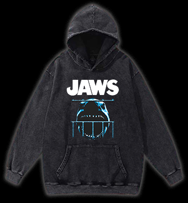 Shark in Cage Vintage Washed 100% Cotton Hoodie