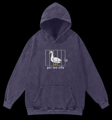 Goose: Silly Prisoner Vintage Washed 100% Cotton Hoodie