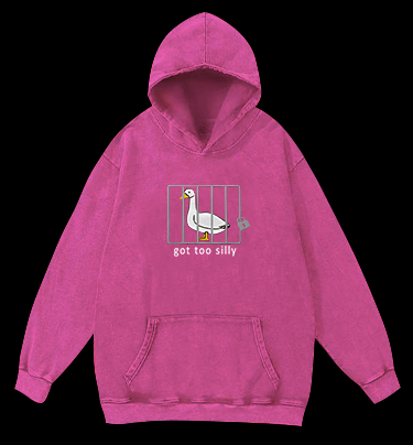 Goose: Silly Prisoner Vintage Washed 100% Cotton Hoodie