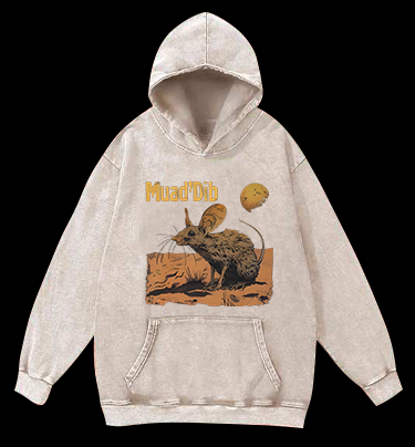 Mouse: Dune Symbol Vintage Washed 100% Cotton Hoodie