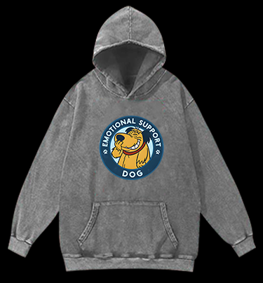 Dog's Heartwarming Style Vintage Washed 100% Cotton Hoodie