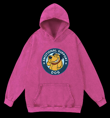 Dog's Heartwarming Style Vintage Washed 100% Cotton Hoodie