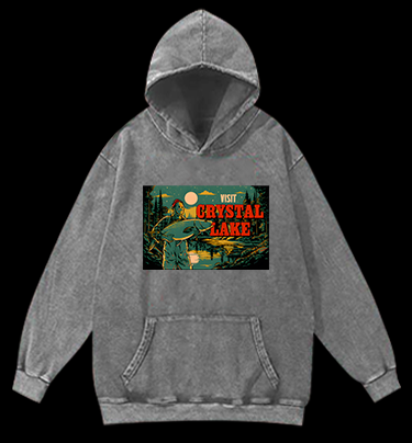 Fish's Lake Adventure Vintage Washed 100% Cotton Hoodie