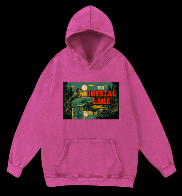 Fish's Lake Adventure Vintage Washed 100% Cotton Hoodie