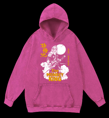 Monkey's Legend Style Vintage Washed 100% Cotton Hoodie