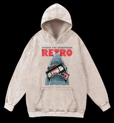 Shark's Vintage Love Vintage Washed 100% Cotton Hoodie