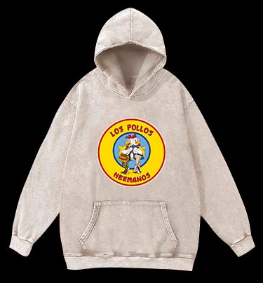 Rooster Bros Fun Vintage Washed 100% Cotton Hoodie