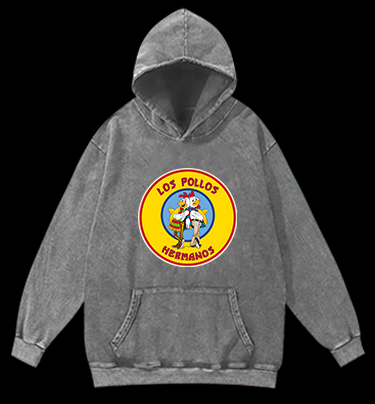 Rooster Bros Fun Vintage Washed 100% Cotton Hoodie