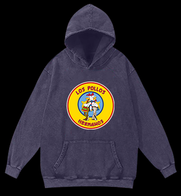 Rooster Bros Fun Vintage Washed 100% Cotton Hoodie