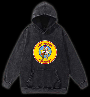 Rooster Bros Fun Vintage Washed 100% Cotton Hoodie