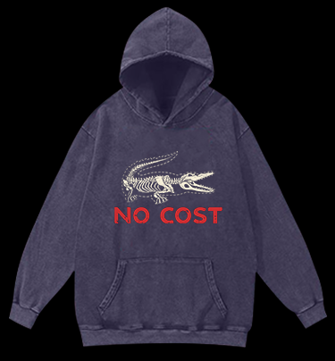 Croc's No - Cost Style Vintage Washed 100% Cotton Hoodie