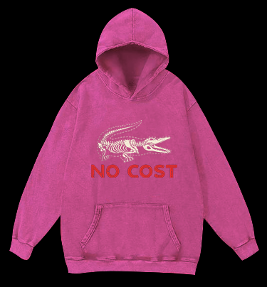 Croc's No - Cost Style Vintage Washed 100% Cotton Hoodie