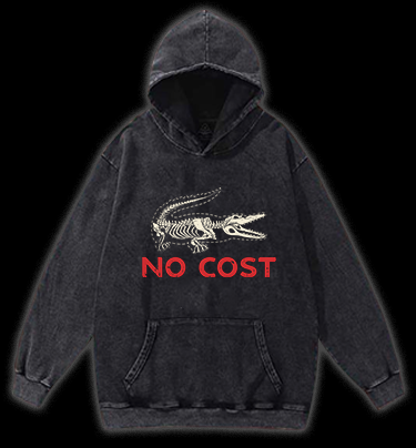 Croc's No - Cost Style Vintage Washed 100% Cotton Hoodie