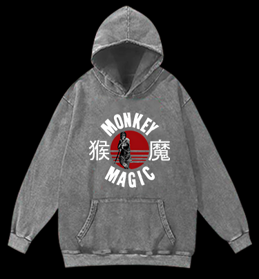 Monkey's Myth Style Vintage Washed 100% Cotton Hoodie