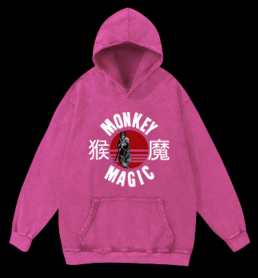 Monkey's Myth Style Vintage Washed 100% Cotton Hoodie