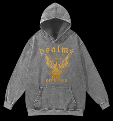 Bird's Psalm Style Vintage Washed 100% Cotton Hoodie