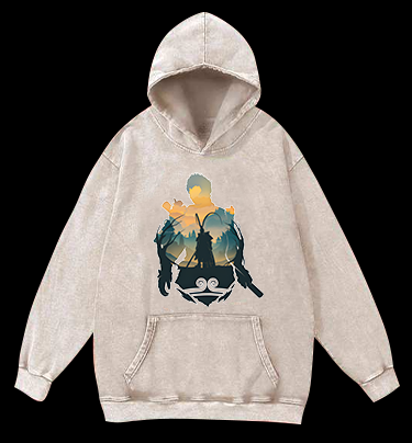 Monkey's Epic Fun Vintage Washed 100% Cotton Hoodie