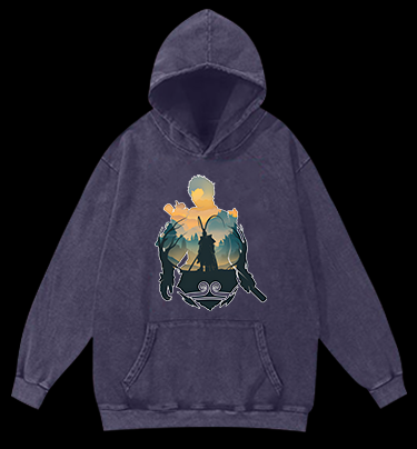 Monkey's Epic Fun Vintage Washed 100% Cotton Hoodie