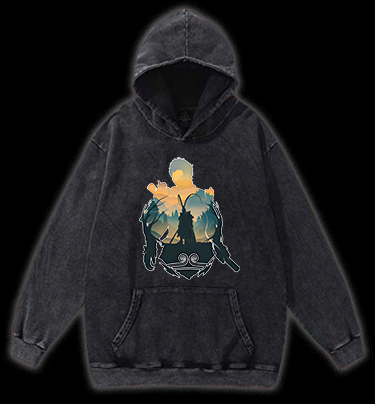 Monkey's Epic Fun Vintage Washed 100% Cotton Hoodie