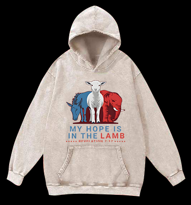 Lamb's Faith Style Vintage Washed 100% Cotton Hoodie