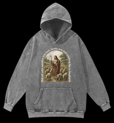 Lamb's Psalm Style Vintage Washed 100% Cotton Hoodie