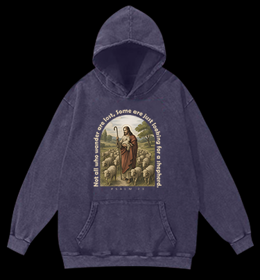 Lamb's Psalm Style Vintage Washed 100% Cotton Hoodie