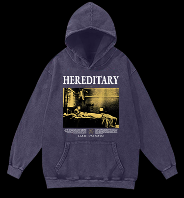 Hereditary Hail Pamon Vintage Washed 100% Cotton Hoodie
