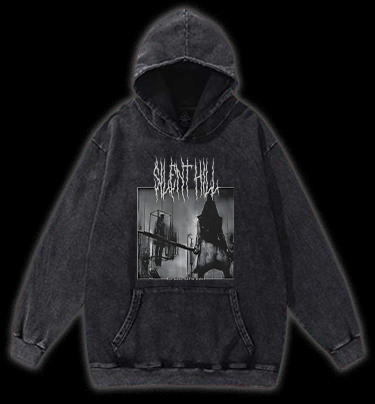 Silent Hill Vintage Washed 100% Cotton Hoodie