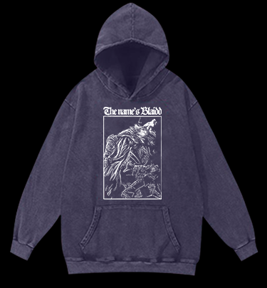 Blaiidd Wolf Vintage Washed 100% Cotton Hoodie