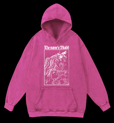 Blaiidd Wolf Vintage Washed 100% Cotton Hoodie