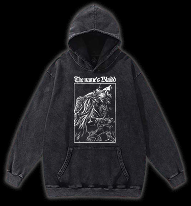 Blaiidd Wolf Vintage Washed 100% Cotton Hoodie