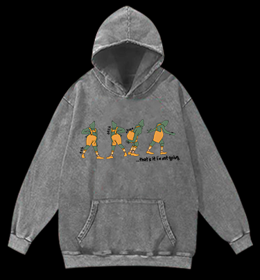 Turtle Dance Vintage Washed 100% Cotton Hoodie