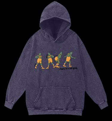 Turtle Dance Vintage Washed 100% Cotton Hoodie