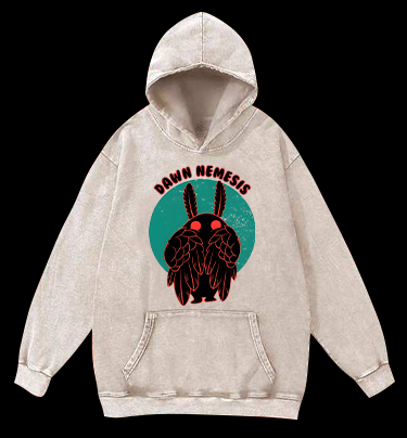 Rabbit Winged Vintage Washed 100% Cotton Hoodie