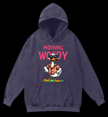 Cool Goose Vibes Vintage Washed 100% Cotton Hoodie