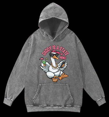 Swag Goose State Vintage Washed 100% Cotton Hoodie